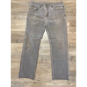 PrAna AXIOM Mens 36X32 Denim Stretch Gray 5 Pocket Outdoor Hiking Casual Jeans